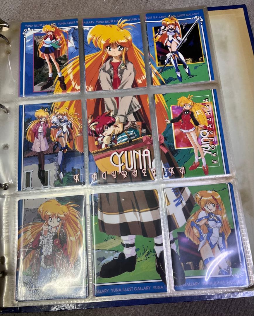 銀河お嬢様伝説ユナ☆トレーディングカードバインダー2冊分♪まとめ売りセット