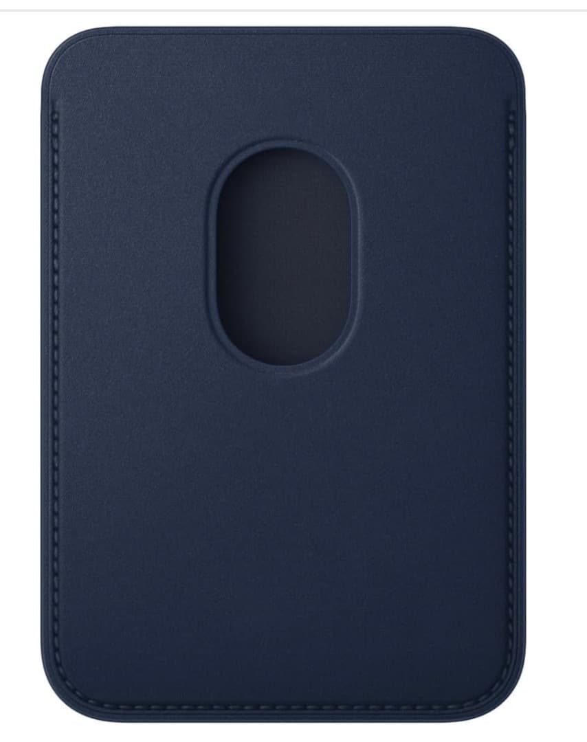 未開封　MagSafe対応iPhoneファインウーブンウォレット ディープブルー