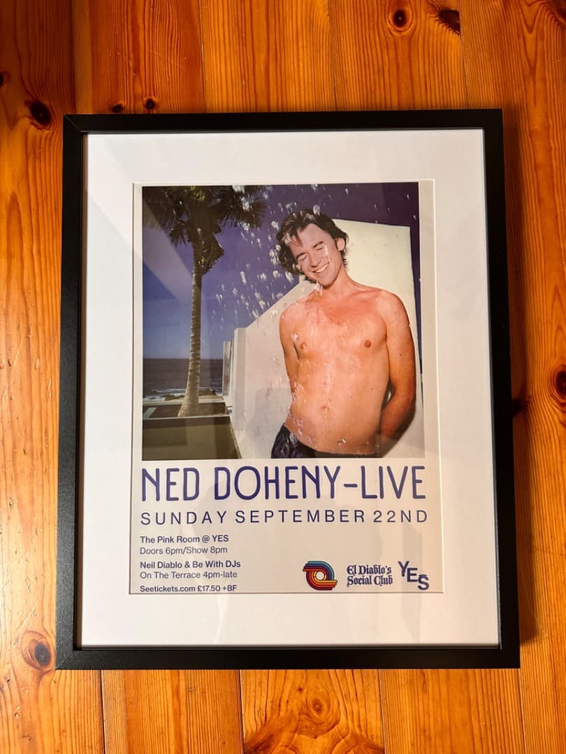 激レア ネッドドヒニー Ned Doheny ライブ　ポスター