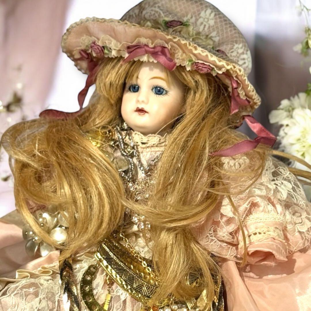 沙羅 アンティーク ビスクドール ゴーチェ ヘッド✕現代ビスクボディ再構成