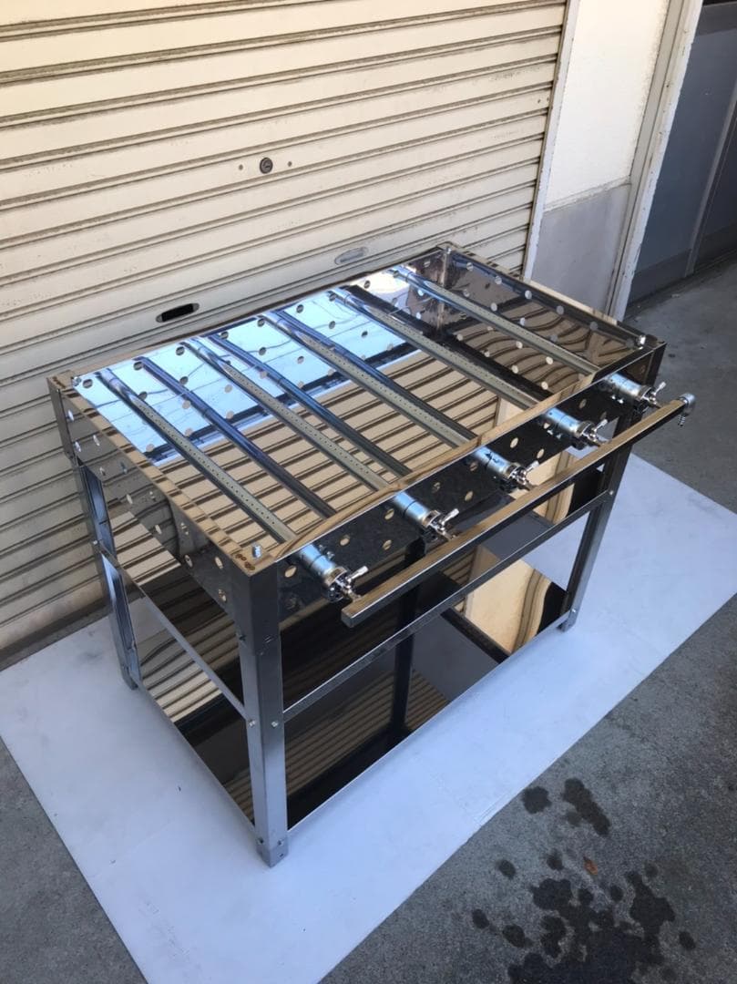 極厚９ミリ鉄板　大量調理　グリドル　９０×５５　グリラー　お好み焼き