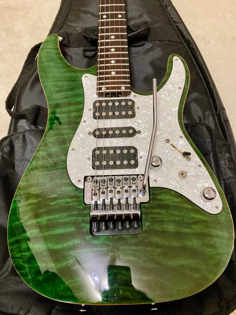 【美品】schecter SD-2-24-AL See-thru Green