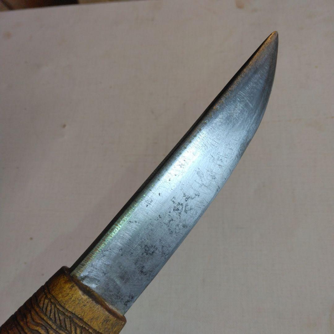 アイヌマキリ　工芸品彫刻　北海道