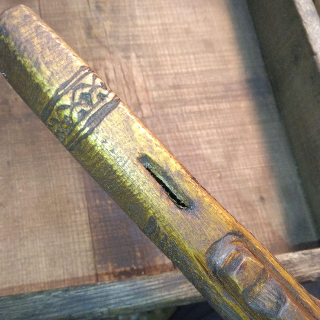 アイヌマキリ　工芸品彫刻　北海道