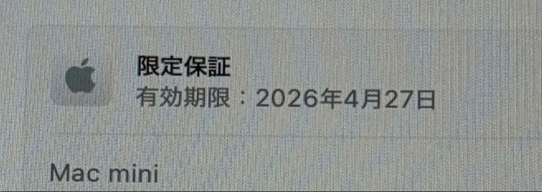 Mac mini（2024年 / M4 / メモリ24GB）【限定保証期間中】