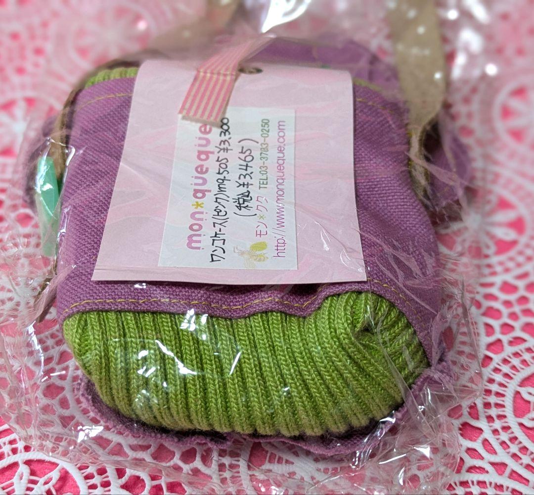 新品 プロ ハンドメイド mon✱queque(モンクク) ワンコケース ポーチ