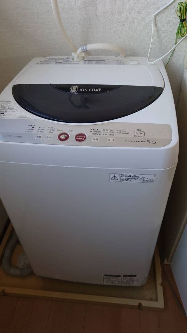 SHARP　ES-GE55K 　全自動洗濯機 (送料込価格)