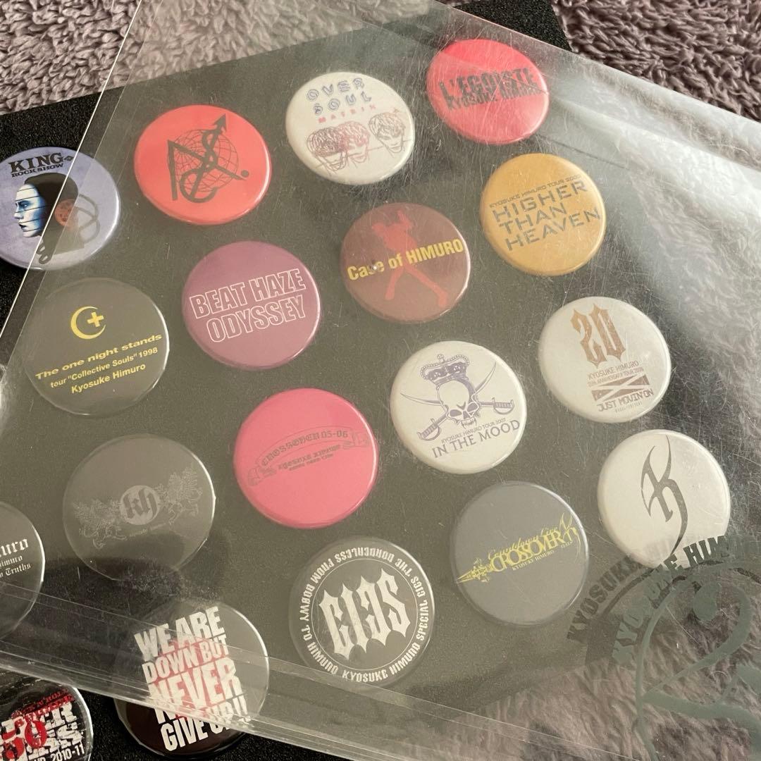 氷室京介缶バッジセット/ペンケース/ネームプレートまとめ売り