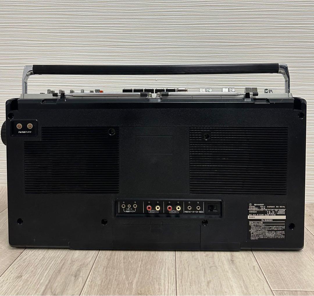 美品ラジカセ シャープ SHARP GF-305SBアンティーク レトロ ラジオ
