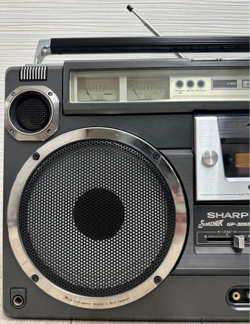 美品ラジカセ シャープ SHARP GF-305SBアンティーク レトロ ラジオ