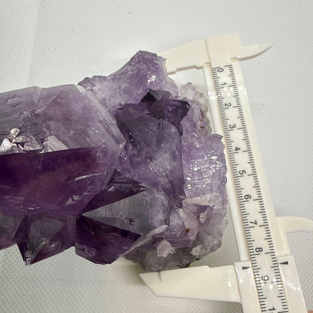 大粒♪カコクセナイト共生アメジスト　クラスター　台座セット♪【ファントム、虹】