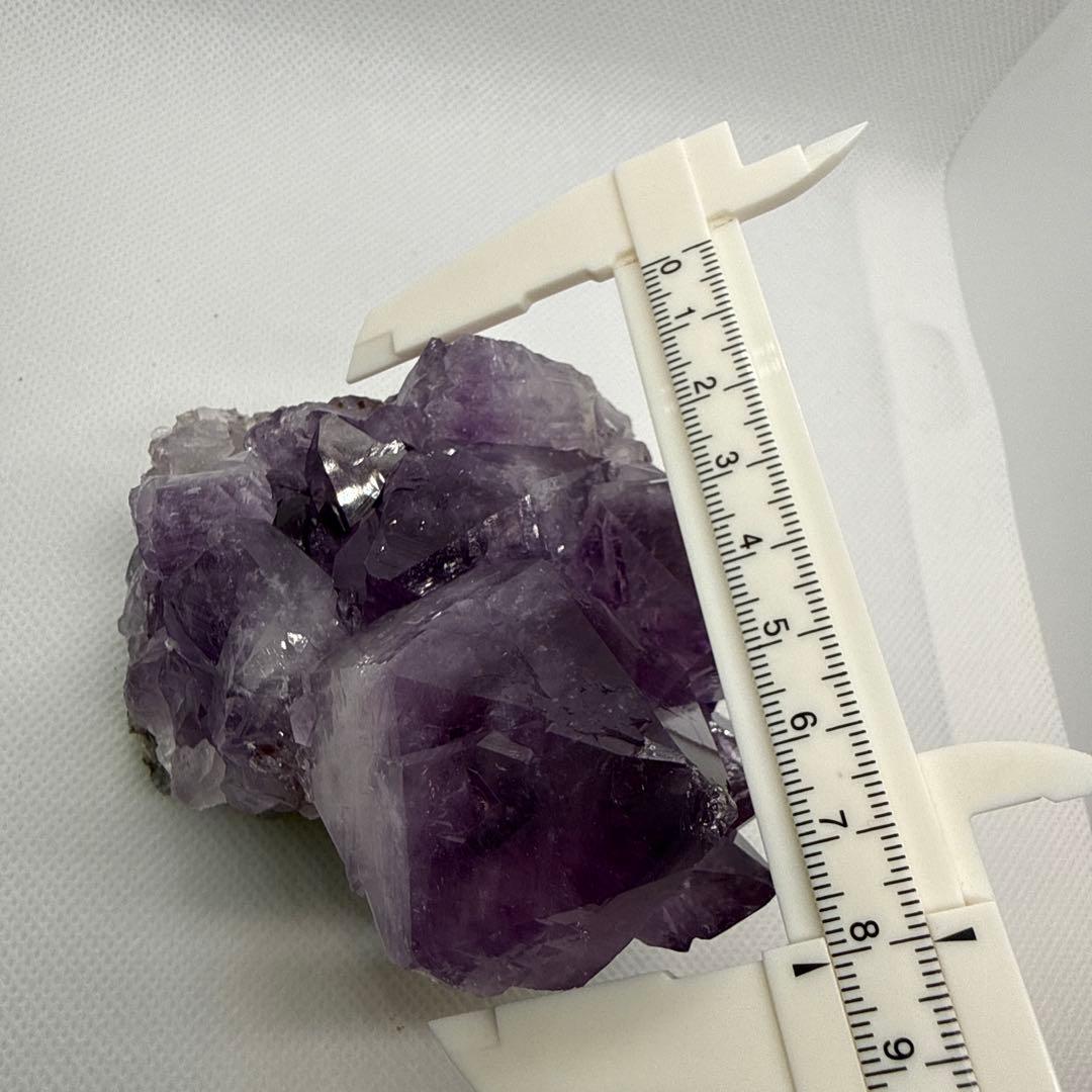 大粒♪カコクセナイト共生アメジスト　クラスター　台座セット♪【ファントム、虹】