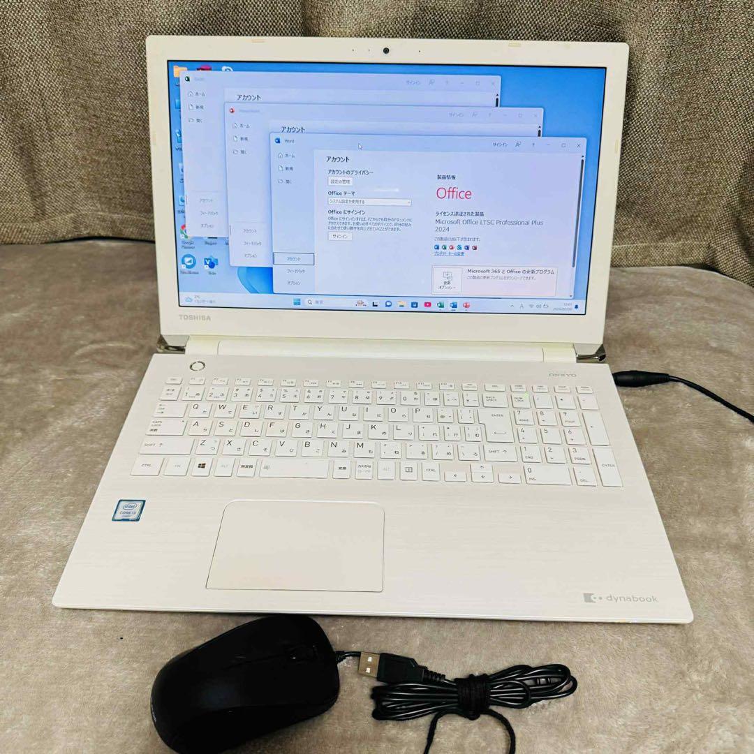 S266 TOSHIBAノートパソコン WEBカメラSSD高速Windows11