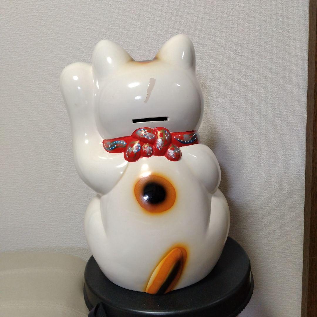 招きネコ貯金箱　レトロ