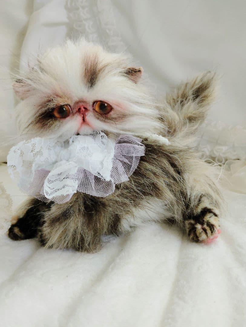 生後１か月♡可愛い毛の子猫ちゃん♡アートドール♡ぬいぐるみ♡