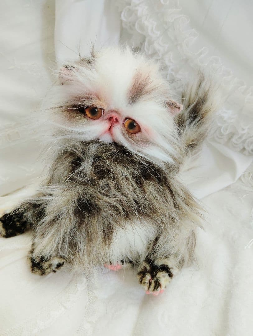 生後１か月♡可愛い毛の子猫ちゃん♡アートドール♡ぬいぐるみ♡