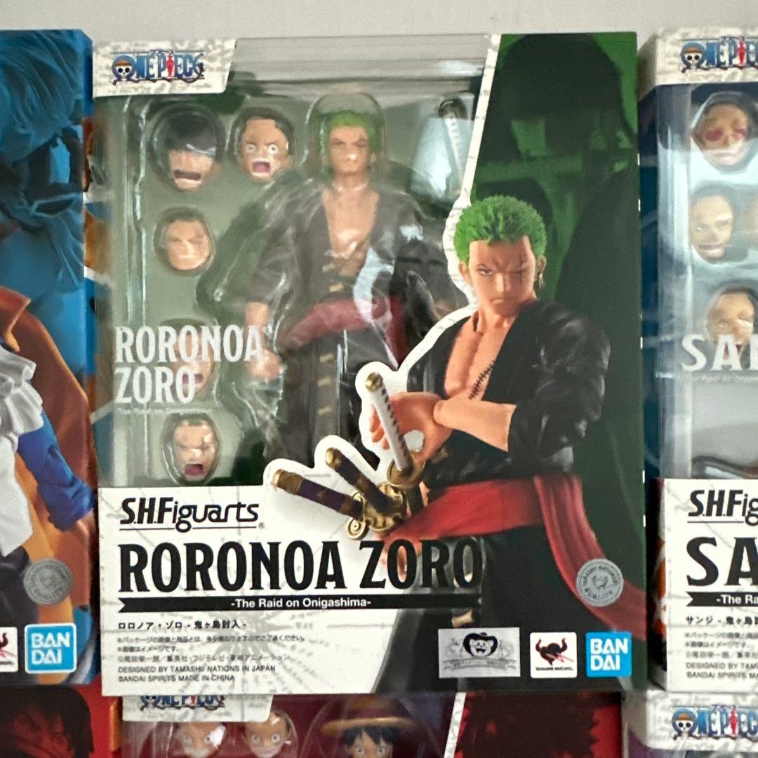 ワンピース　S.H.Figuarts フィギュアーツ ルフィ ゾロ　サンジ　サボ