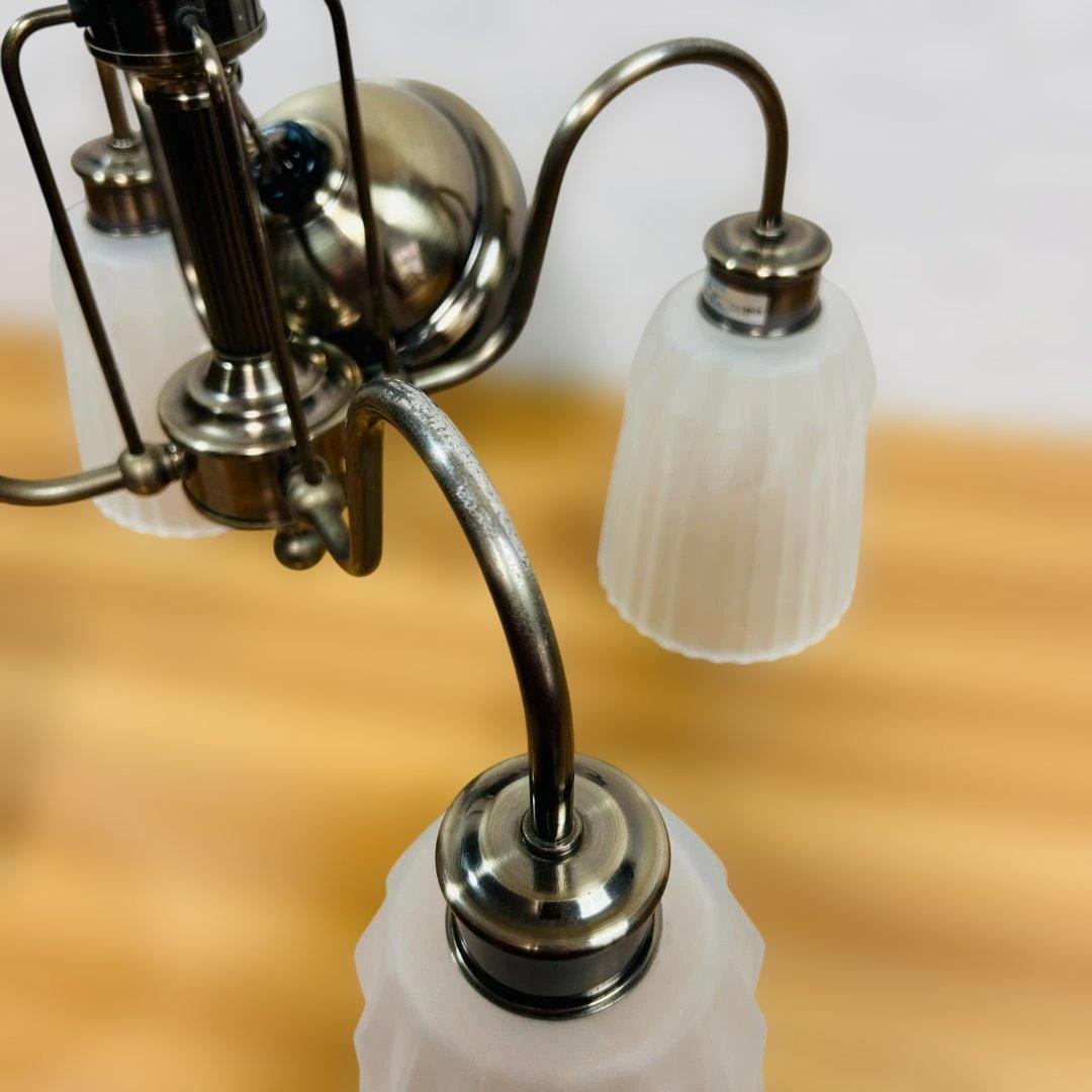 【ヴィンテージ】National シャンデリア LT17443 ガラスシェード