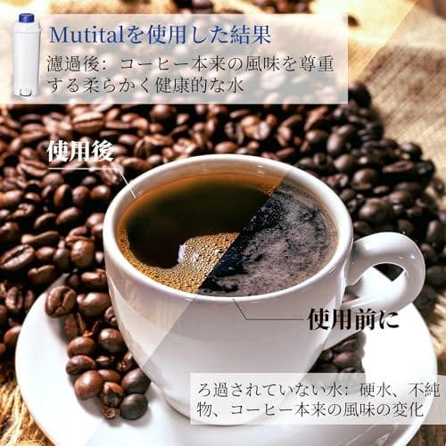 Mutital 6ピース デロンギ 自動コーヒーマシン用浄水フィルター_corg