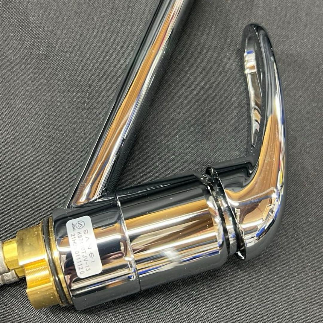 L3【保管品】SANEI シングルワンホール混合栓K87110TJV-13