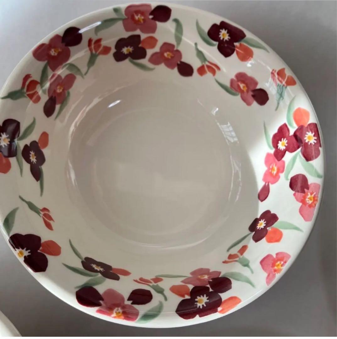 エマ　ブリッジウォーター　プレート　シリアルボウル　4枚セット　皿　ボウル　花