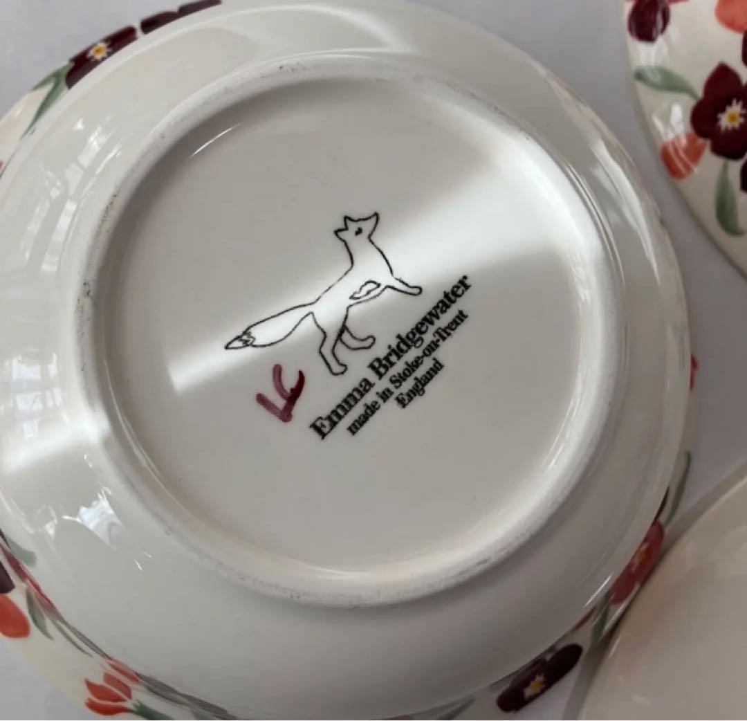 エマ　ブリッジウォーター　プレート　シリアルボウル　4枚セット　皿　ボウル　花