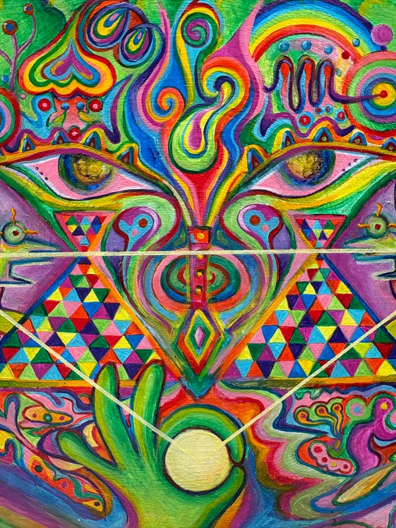 スピリチュアルアート　エネルギーアート　絵画　神　spirit アクリル画
