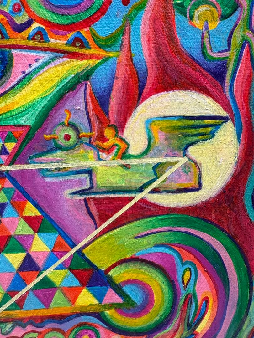 スピリチュアルアート　エネルギーアート　絵画　神　spirit アクリル画