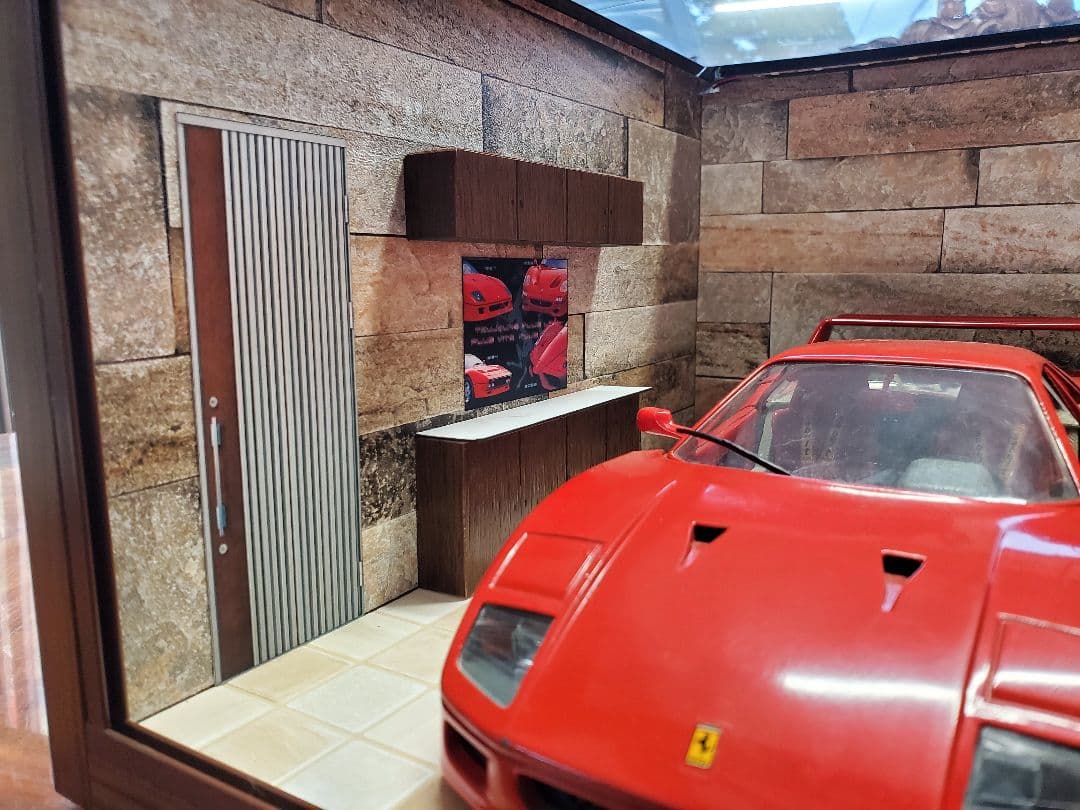 フェラーリF40 F50 1/18ジオラマセット　ポスター　LED　ブラーゴ