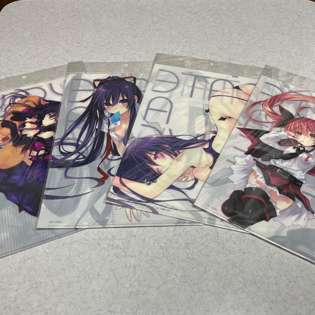 デートアライブ　原作絵　クリアファイル　8枚