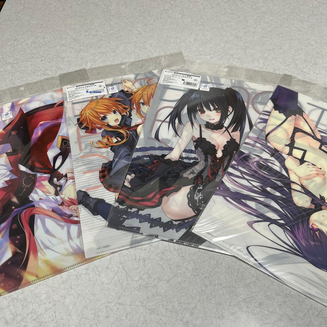デートアライブ　原作絵　クリアファイル　8枚