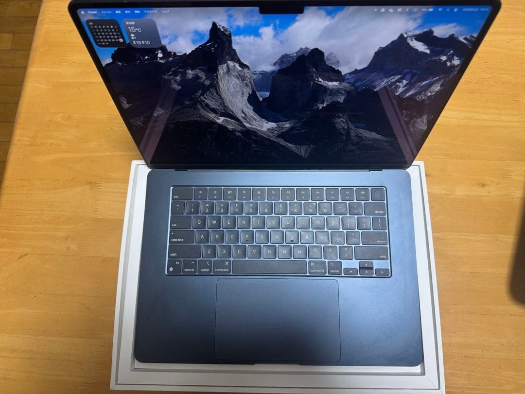MacBookAirM2 15.6インチ1TB初期化済美品バッテリー100%