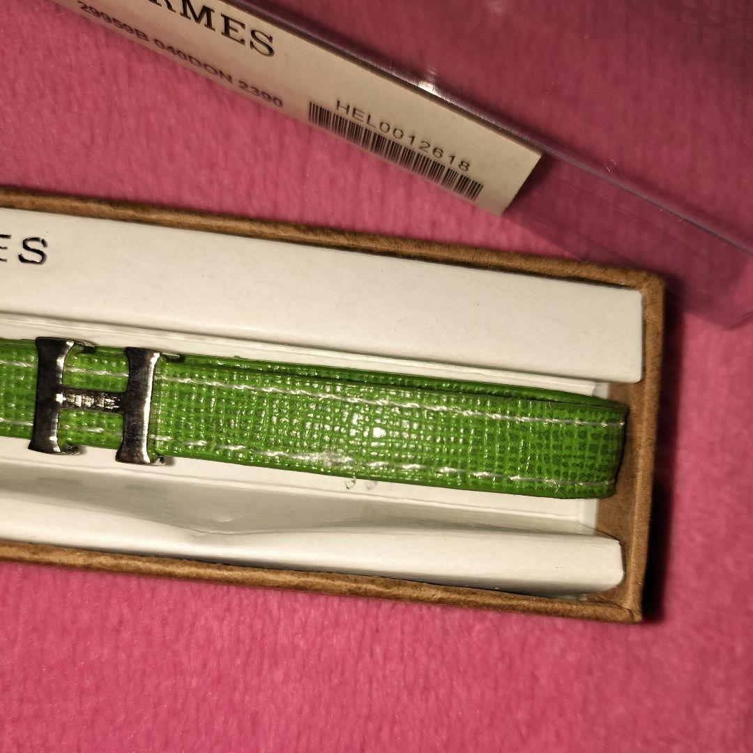 HERMES 緑 ストラップ 箱付き エルメス