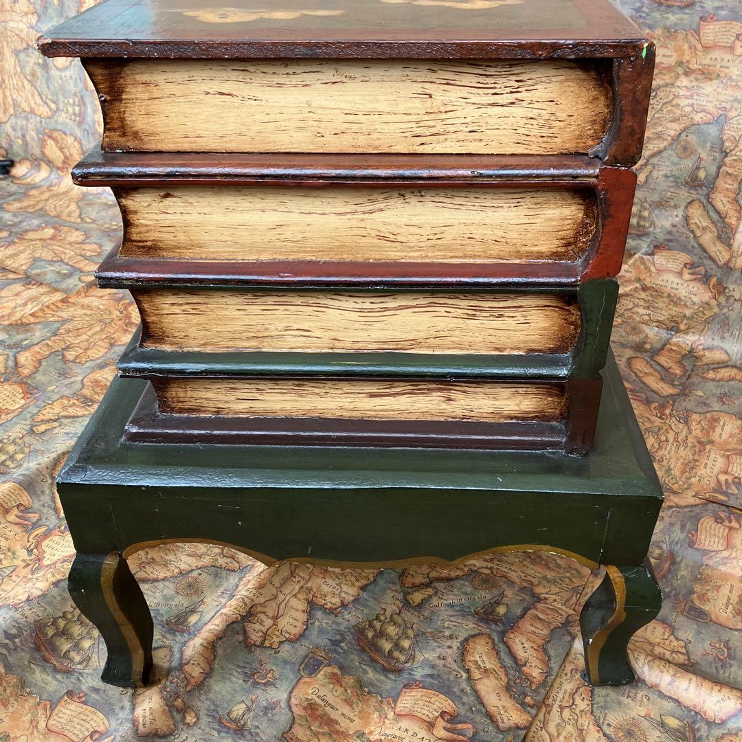 アンティーク ブック型収納箱・木製収納箱