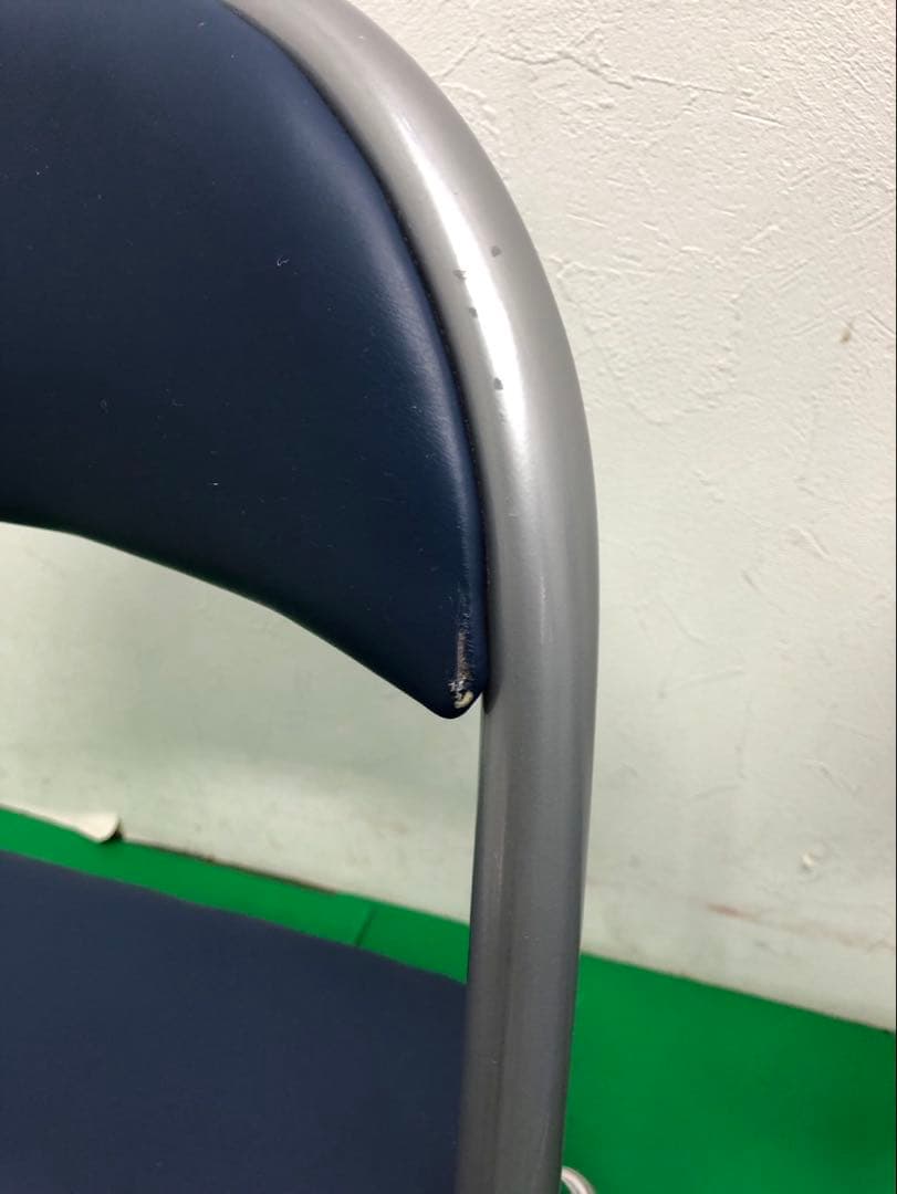 ☆引き取り限定販売☆折りたたみ椅子　8脚セット　紺