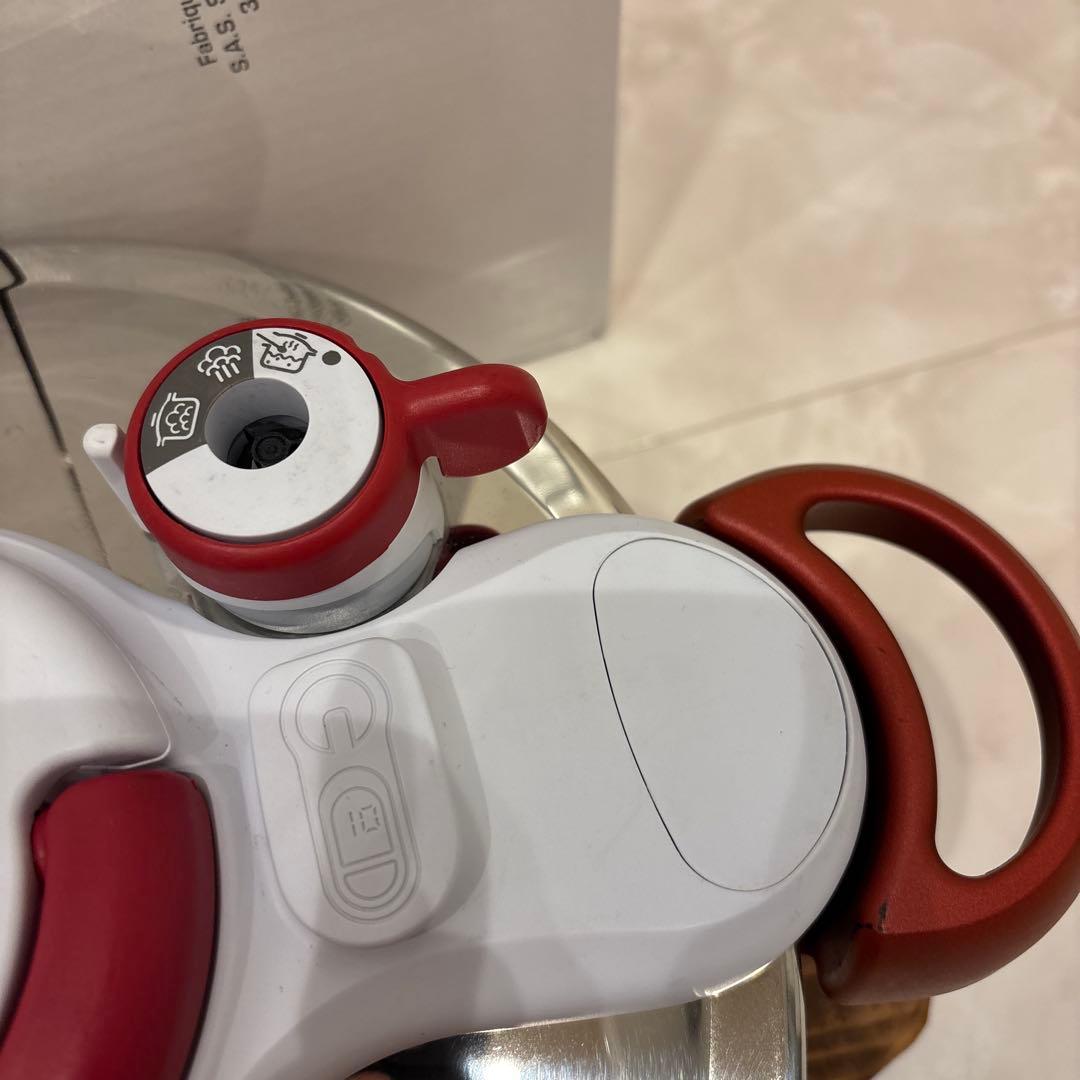 T-fal 2in1圧力鍋　クリプソミニットデュオ　レッド　5.2L 5号