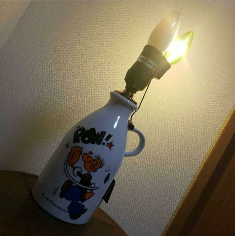 ヴィンテージ 希少 ポパイ POPEYE スタンドライト 当時物　陶器　電気