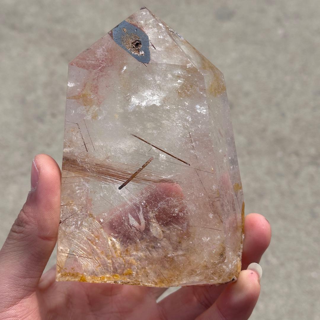 天然石ルチルクォーツのポイント　ご購入前に在庫確認必要G.834