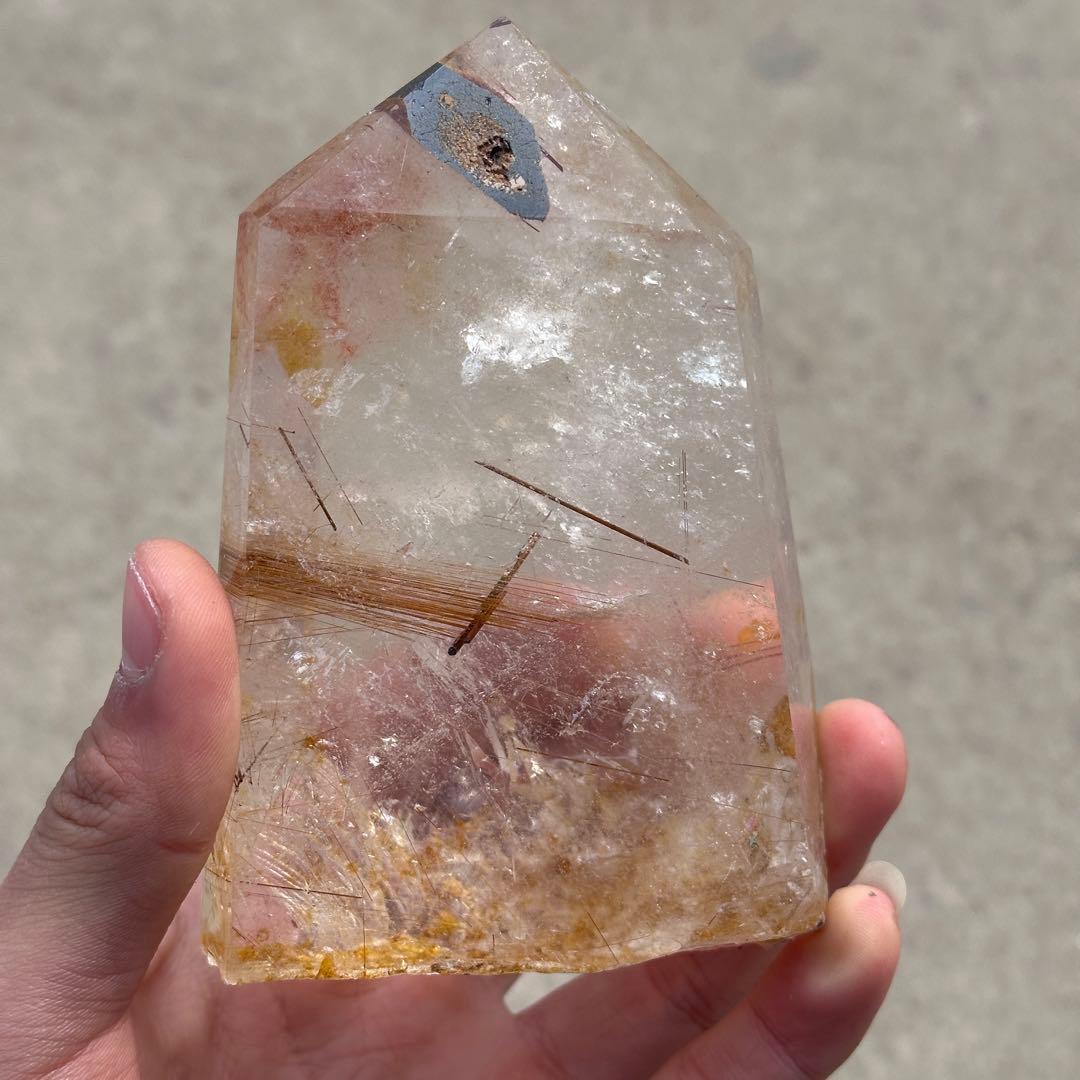 天然石ルチルクォーツのポイント　ご購入前に在庫確認必要G.834