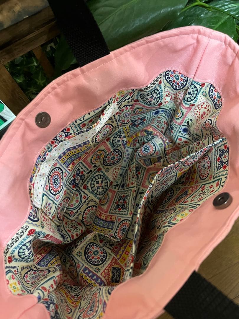 ハワイアンキルト　ハワイアンキルトバッグ　トートバッグ　モンステラ