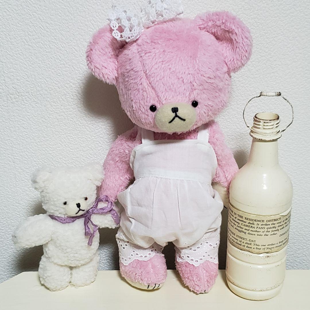No.596 テディベア　ピンク×シロクマちゃん