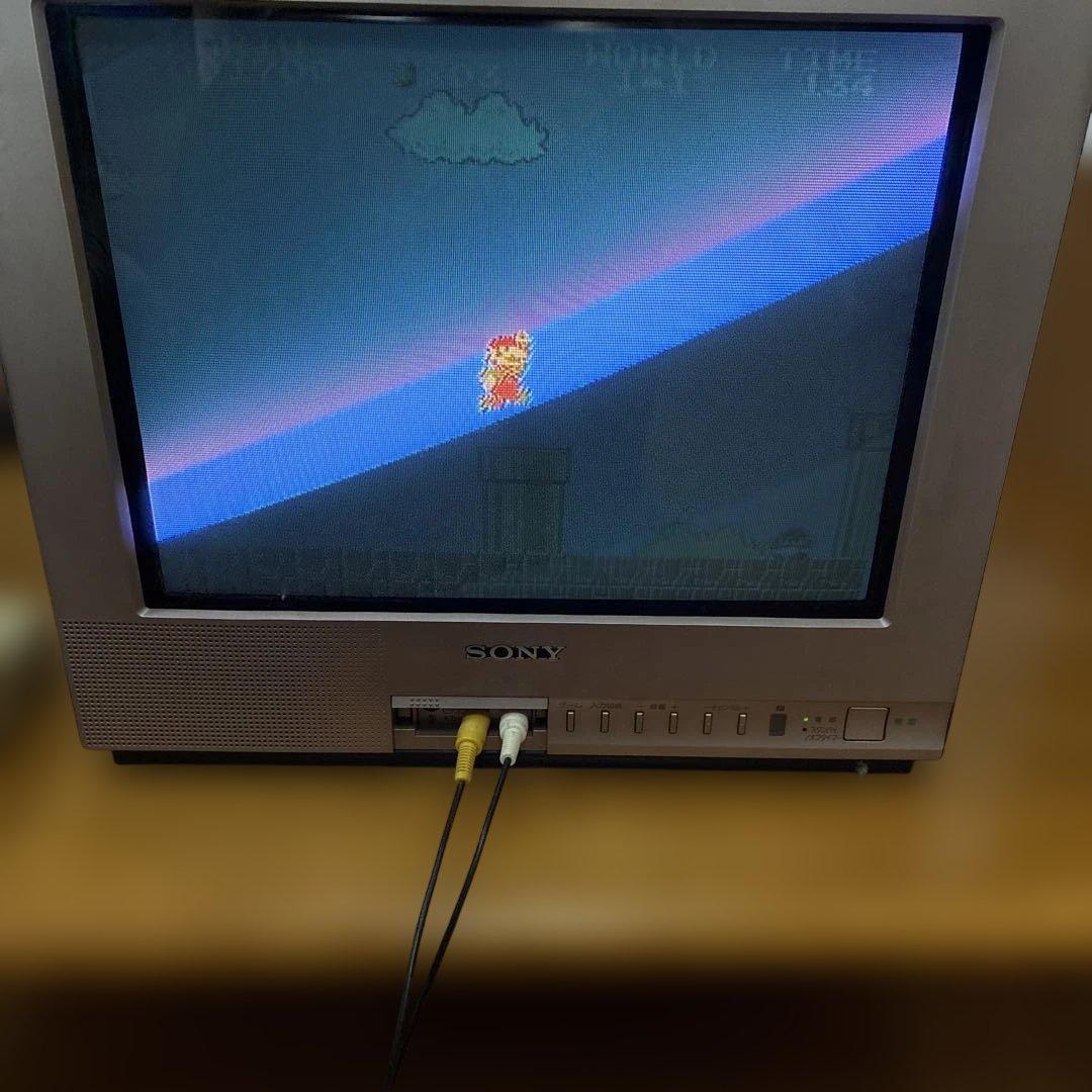 SONY Trinitron ブラウン管テレビ　スーパーマリオブラザーズゲーム付