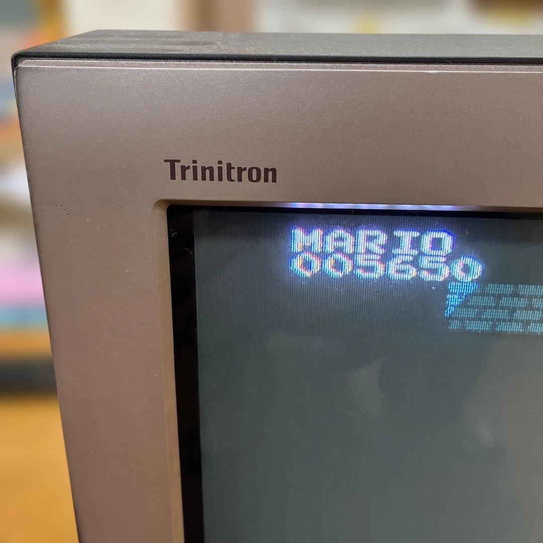 SONY Trinitron ブラウン管テレビ　スーパーマリオブラザーズゲーム付