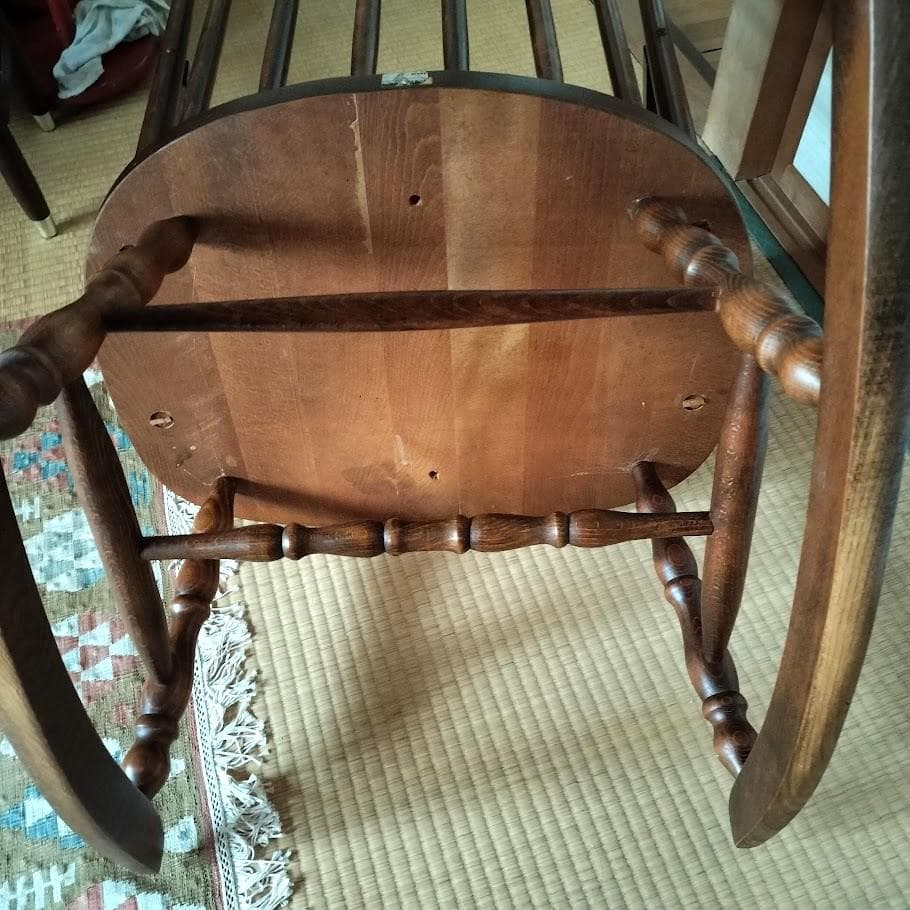 柏木工 ロッキングチェア 昭和レトロ ビンテージ 木製 無垢材 椅子 飛騨高山