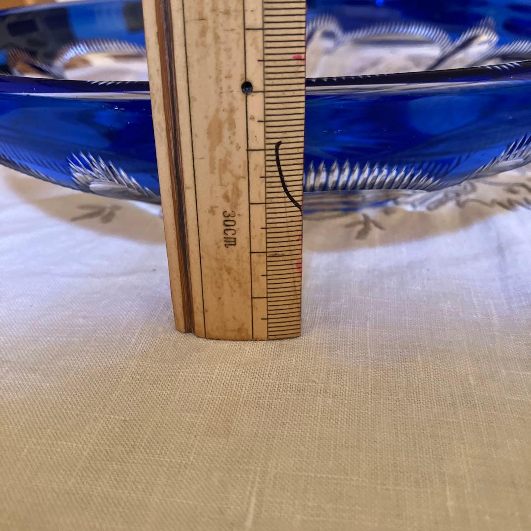 切子　大皿　小皿