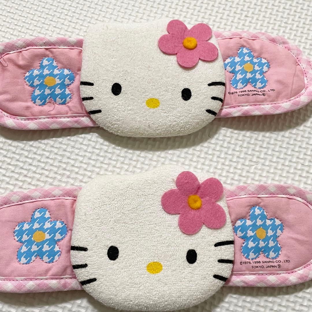 レトロ　1998年　ハローキティ　カオハナキティ　カーテンホルダーレア