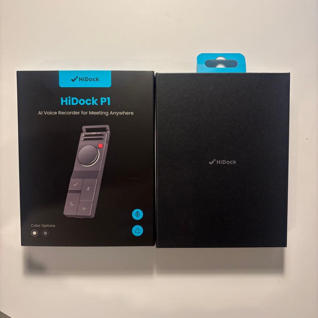 (開封1度接続のみ)HiDock P1 AIボイスレコーダー ホワイト