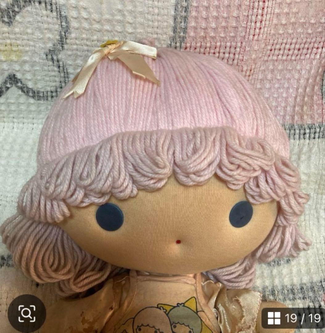 サンリオ　リトルツインスターズ　キキララ　1976 ぬいぐるみ　中古品①