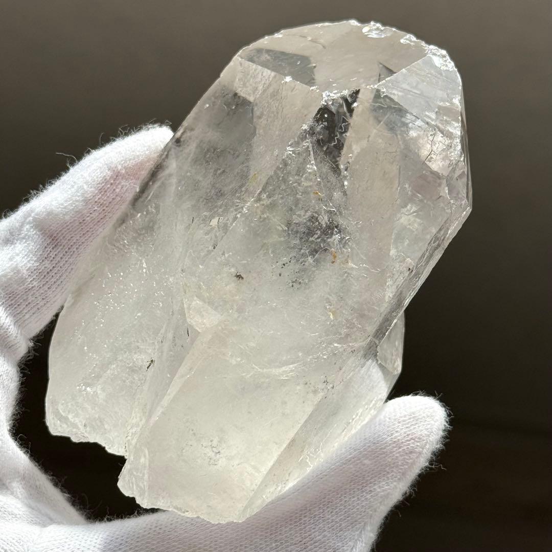 トマスゴンサガ産　大ぶりポイント　水晶原石　ブラジル　天然石