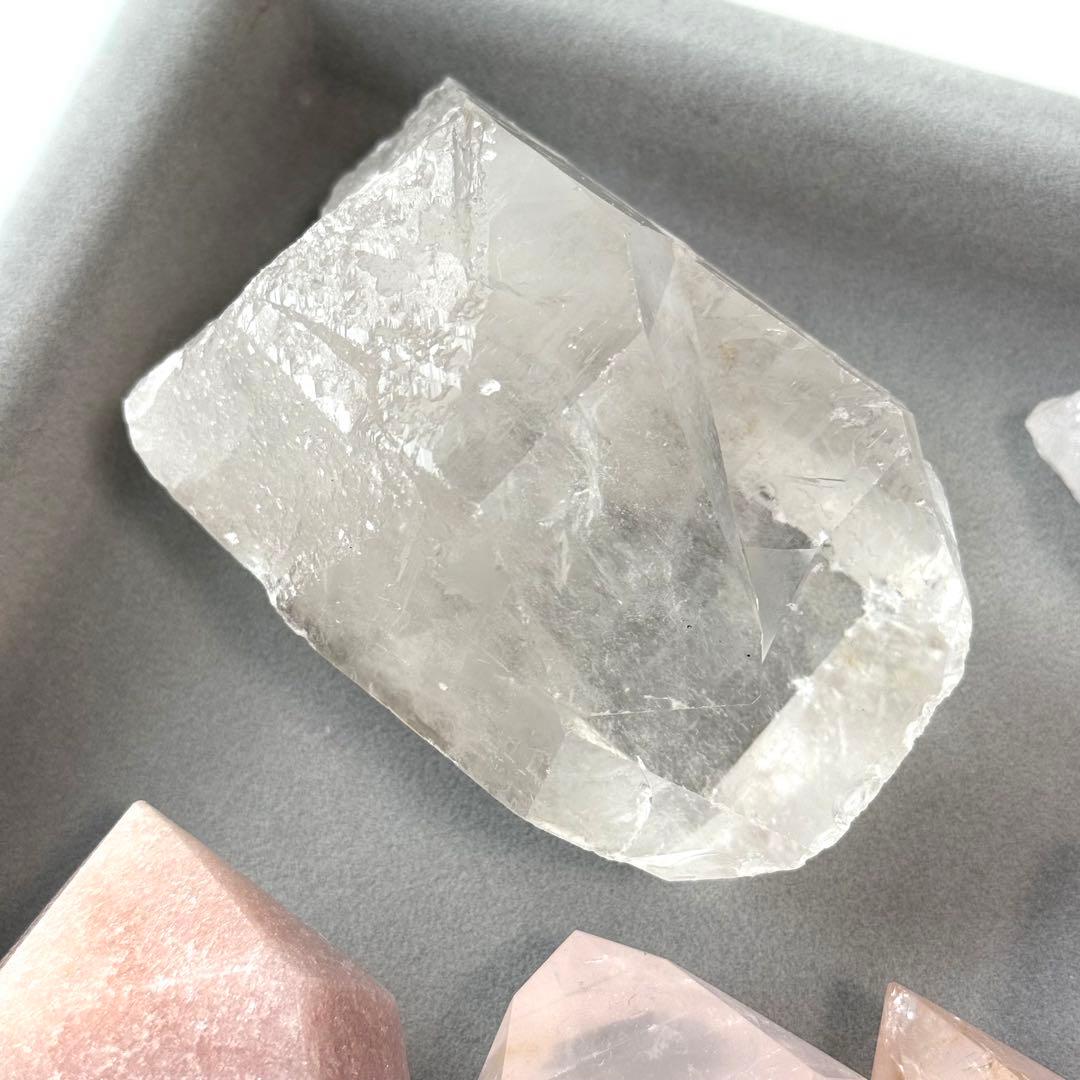 トマスゴンサガ産　大ぶりポイント　水晶原石　ブラジル　天然石